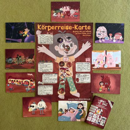 DER BEAT DEINES LEBENS – Wendeposter Körperreise-Karte zum Unterrichtsmaterial – Bild 6