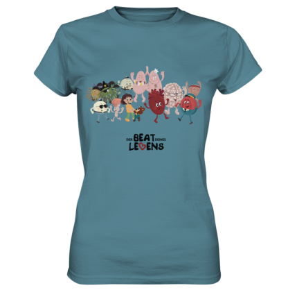 T-Shirt Bei uns im Körper ist was los! - Ladies Premium Shirt – Bild 9